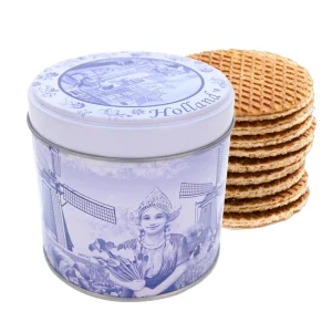 Delftsblauw stroopwafelblik