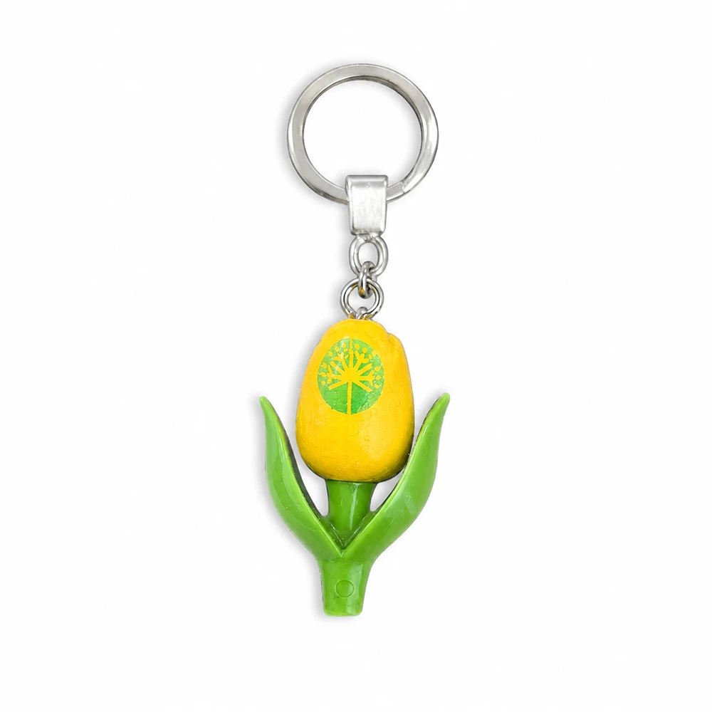 Tulp sleutelhanger met logo boomverzorging