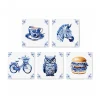 Magneet tegeltjes delfts blauw